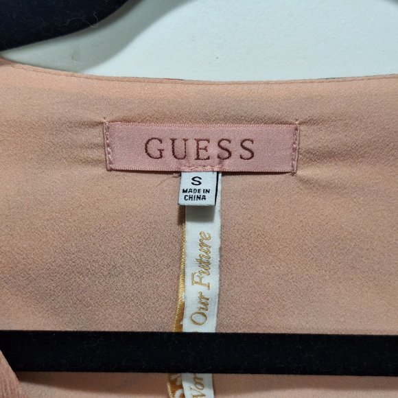 Guess Eco Brigida Chiffon Flare Dress with Floral Pattern - Picture 6 of 6